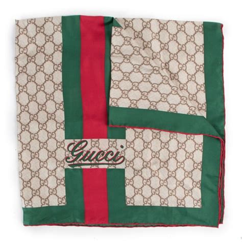 authentic gucci silk scarf.